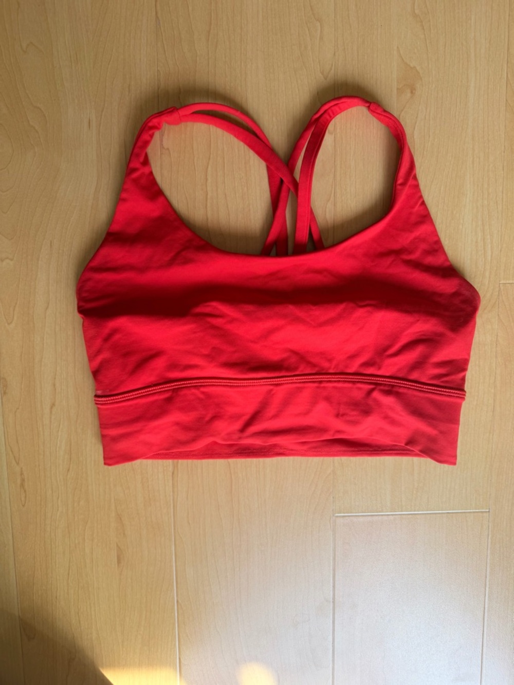 Lululemon Red Strappy Sports Bra